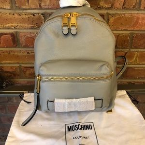 Moschino leather Logo backpack $1168 Italy